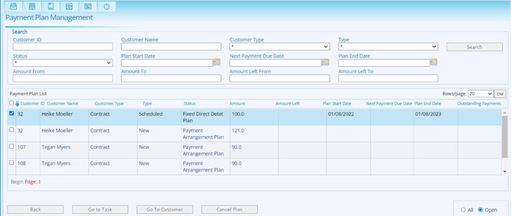 Payment regulations allowed by invoicing and customer care software