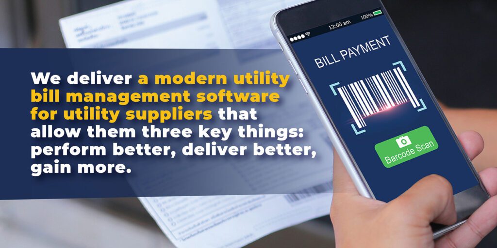 Utility bill management platform for utility suppliers