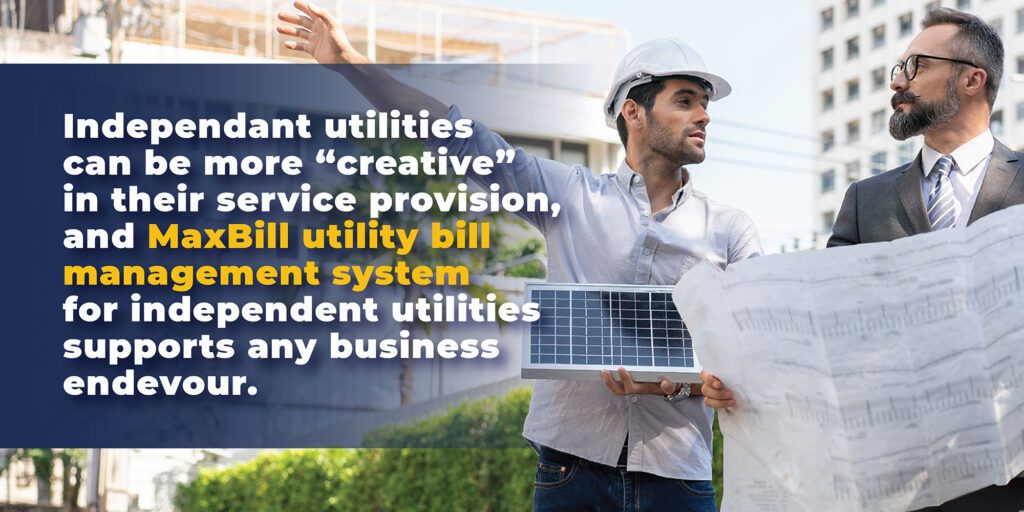 Utility bill management for independent utilities