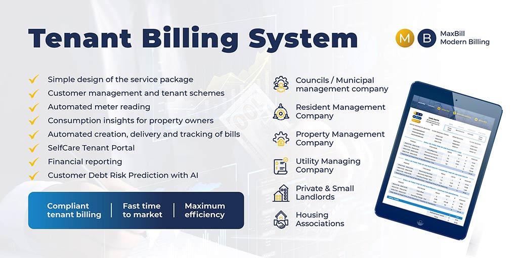 MaxBill property management, rental and utility billing software