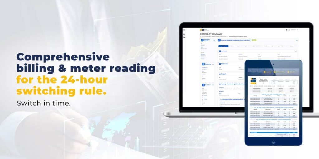 Billing and CRM for 24-hour supplier switching