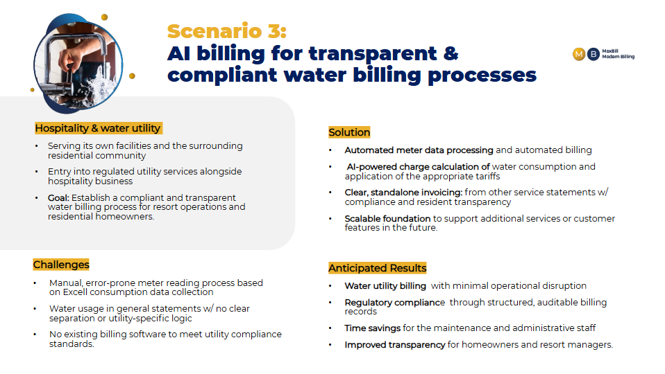 MaxBill AI billing for water company